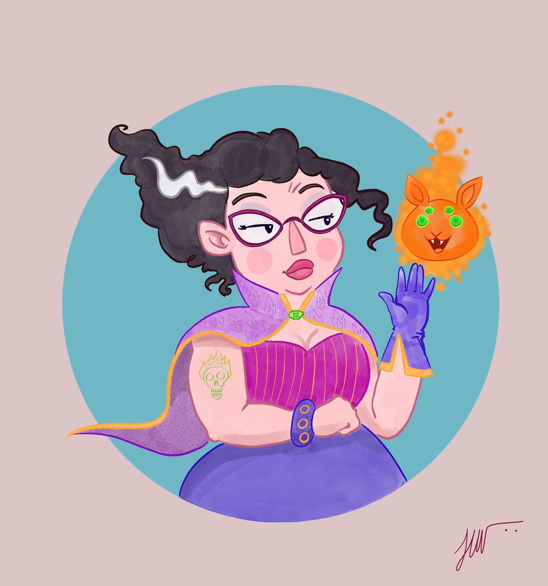 sennydreadful's tweet photo. So for the duration of lockdown I am hesitantly opening up art commissions! 🤯 Finally, my degree may be of some use? £30 for a witchy portrait with magical critter or £15 for a teeny D&amp;D character ✨✨✨DM me for further deets ✨✨✨ https://t.co/bMcJPwz6bO