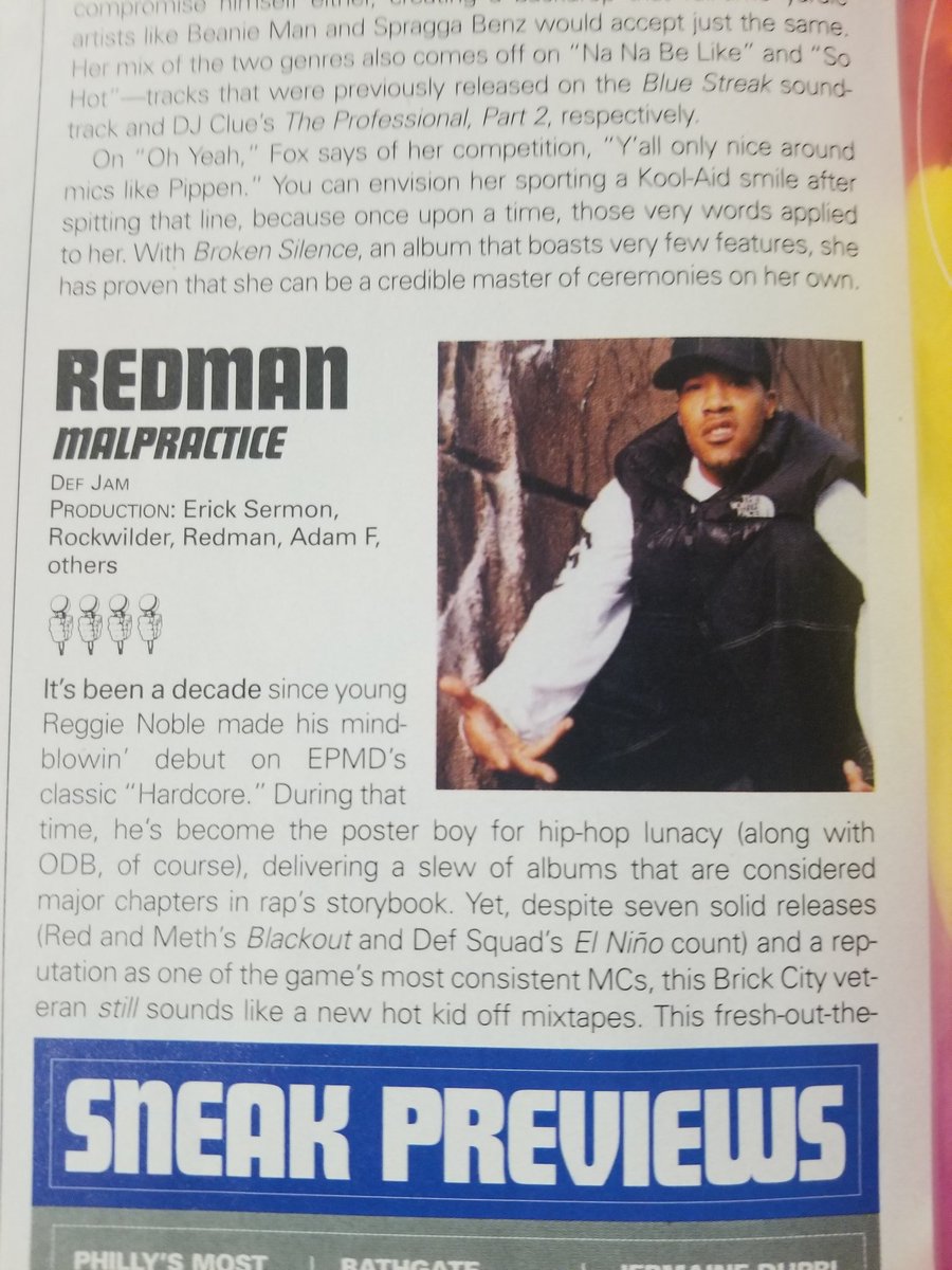 EasyMoneyST's tweet photo. Redman "Malpractice" received 4 mics in The Source. You guys agree? #HipHop #PoliticDitto #RecordReport https://t.co/YAekbn5ruH