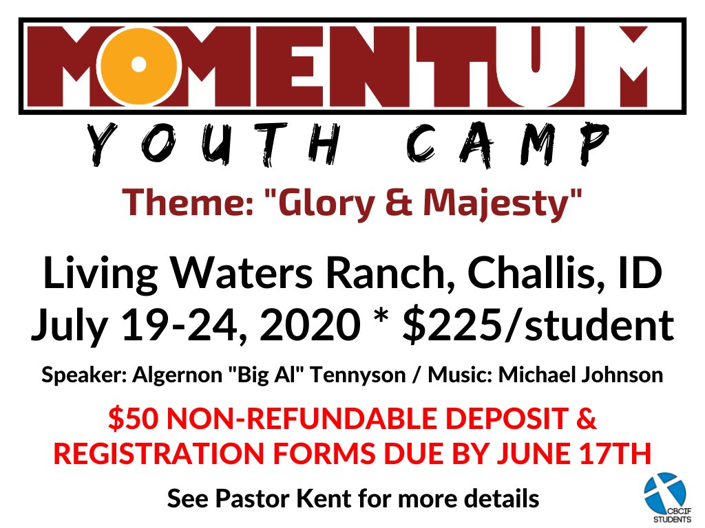 CBCIFstudents's tweet photo. Breaking news: youth camp is going to happen! Let me know if you want to go :-) #CBCIFstudents https://t.co/4OwrQLjged
