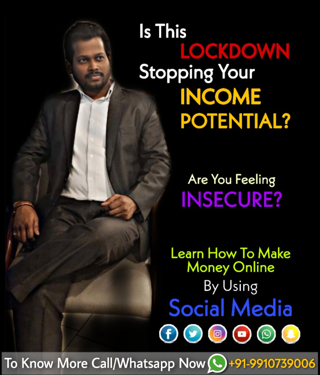 imohiit's tweet photo. Is This LOCKDOWN Stopping Your INCOME SOURCES?
.
Are You Feeling INSECURE in JOB?

Are You Feeling UNCERTAINTY in BUSINESS?

Learn How To MAKE MONEY ONLINE By Using SOCIAL MEDIA!

#21stcenturybusiness #missionm5 #makemoneyfromhome #makemoneyonline  
DM to Know More @9910739006 https://t.co/h802qA02lM