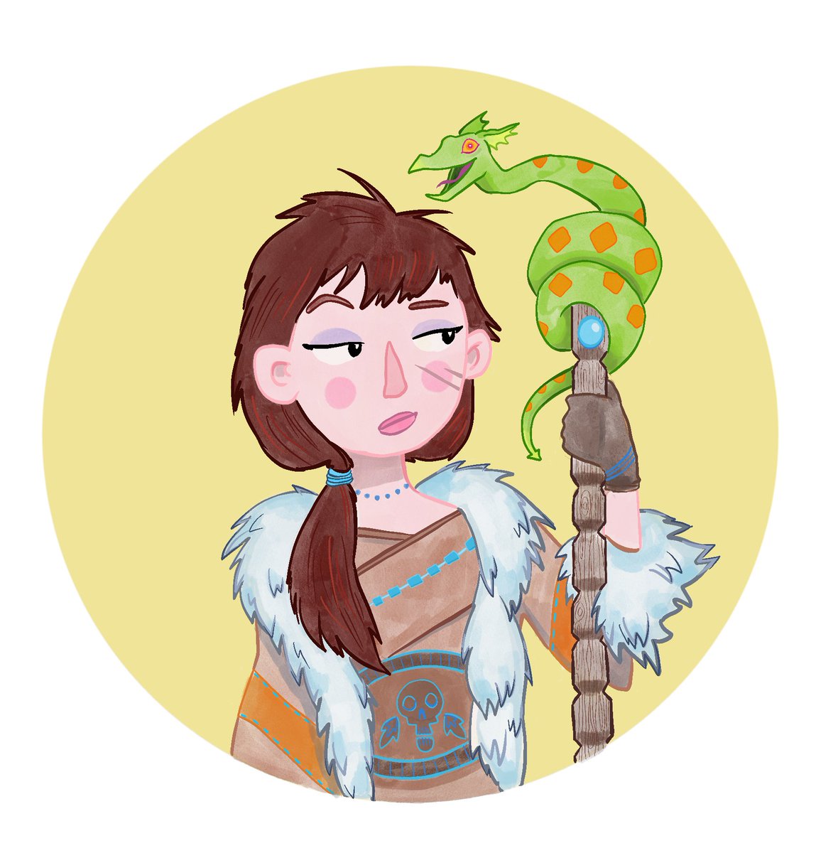 sennydreadful's tweet photo. So for the duration of lockdown I am hesitantly opening up art commissions! 🤯 Finally, my degree may be of some use? £30 for a witchy portrait with magical critter or £15 for a teeny D&amp;D character ✨✨✨DM me for further deets ✨✨✨ https://t.co/bMcJPwz6bO
