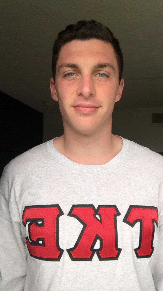 UAkronTKE's tweet photo. Our new chaplain is @tylermccrory22 . Tyler is a nursing major from Kirtland, OH and will be a sophomore in the fall. Fun fact about Tyler is that he is the least favorite child, out of two. https://t.co/sbAXVv1G3A