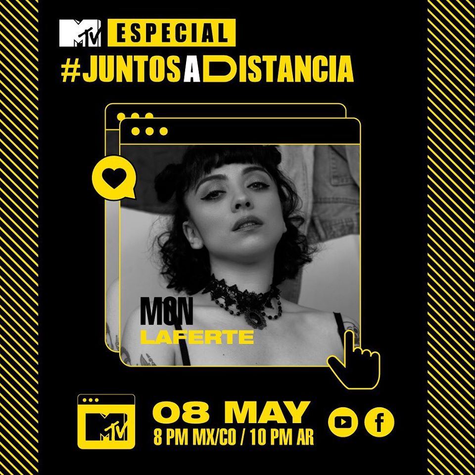 DiscosValiente's tweet photo. No te pierdas a @monlaferte en el especial de MTV #JuntosADistancia a las 8:00pm😱.  #TalentoValiente https://t.co/GDG8DYPNBr