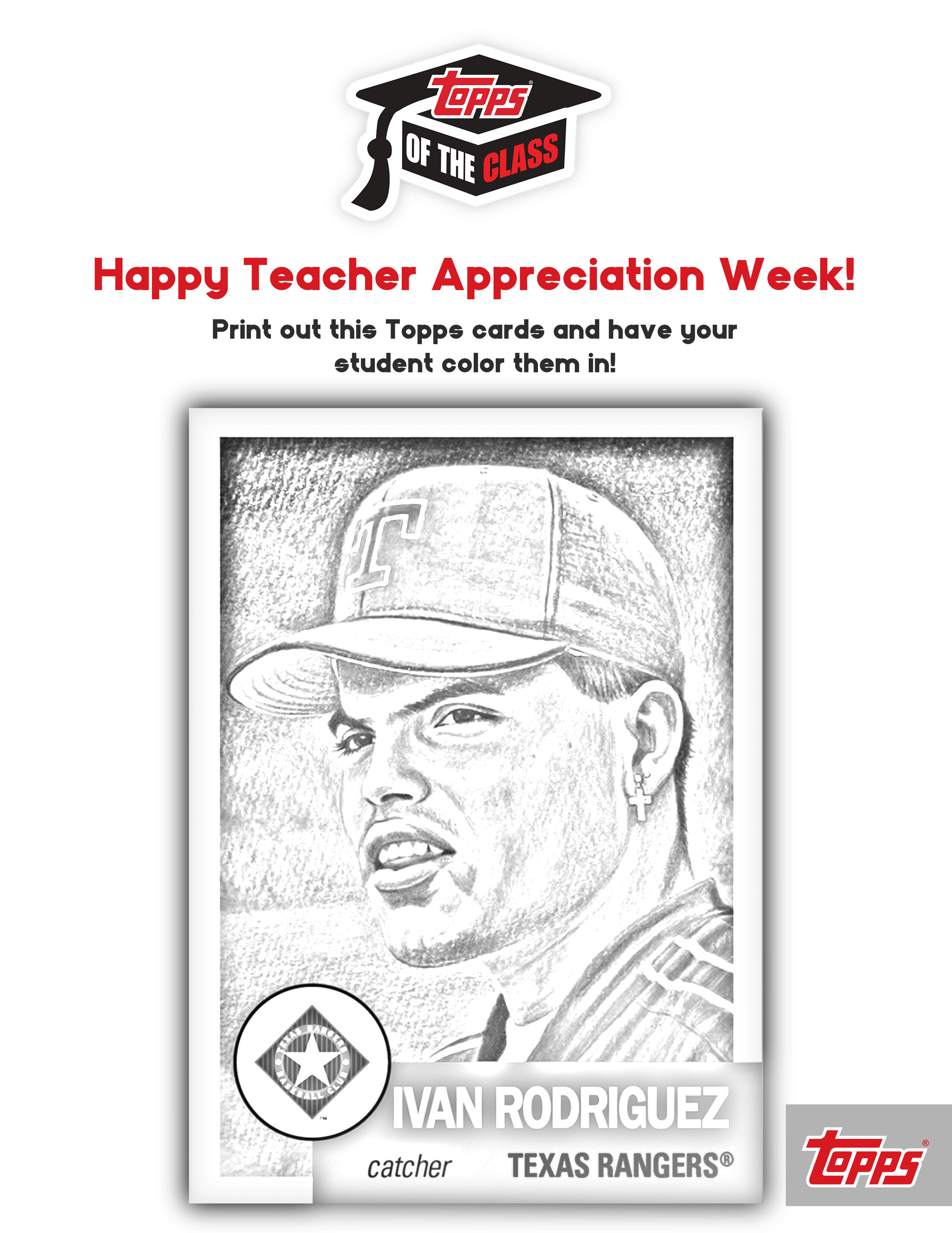 Topps on X: Another #ToppsOfTheClass coloring book page features
