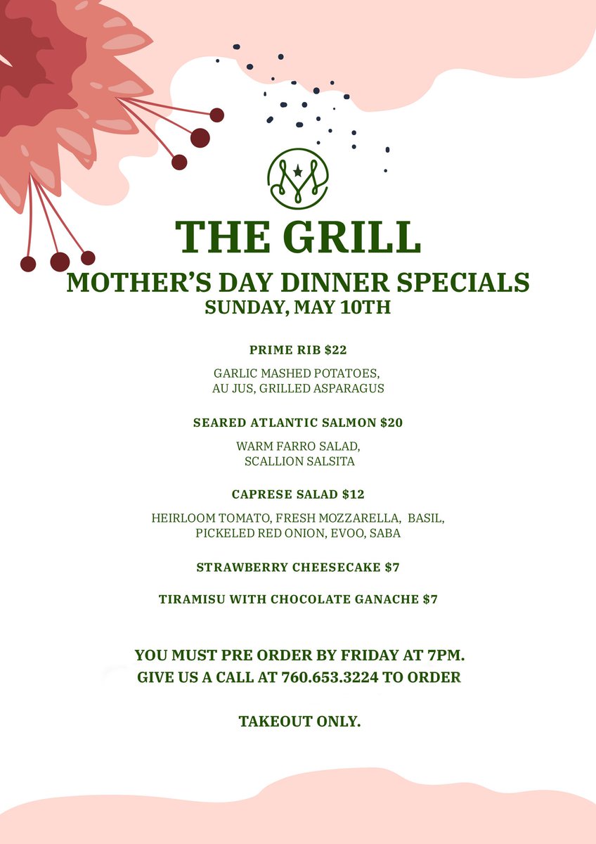 We 💗our moms! Though we may celebrate Mother's Day a little differently this year, we wanted to make sure all our Mom's out there are taken care of and receive the appreciation they deserve! 🌸Our friends at <a href="/StMarkGolfClub/">St. Mark Golf Club</a> are offering Mother's Day Dinner Specials for takeout