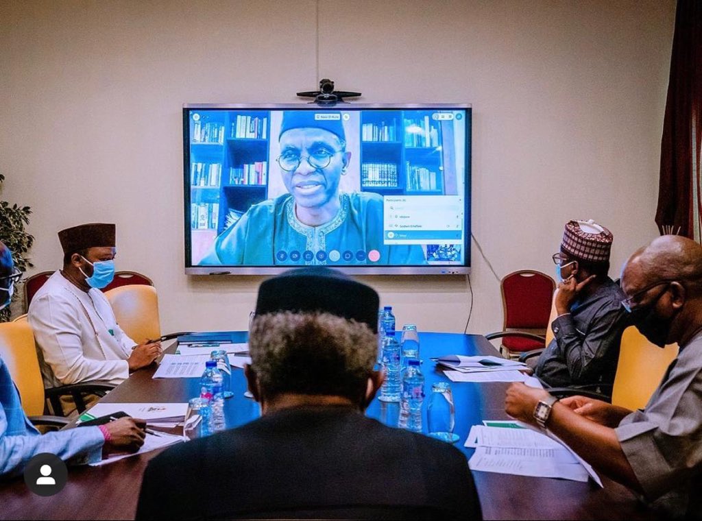 arkazaure's tweet photo. Super excited to have @elrufai back in the mix! With @EngrSMamman at a session earlier today chaired by @ProfOsinbajo for the Power Working Group focused on executing President Buhari’s reforms to electrify millions of Nigerians and provide more stable power,photo by @tolanialli https://t.co/H2ZZls8UGk