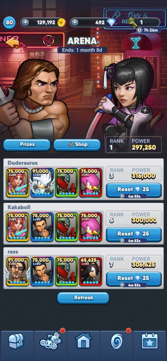 GingerDavidSir's tweet photo. @SEGAHeroes just before you close I've hit the number 1 rank in arena. It has been a pleasure. Some ups and down, very odd turns in your game plan but very enjoyable. Thank you! https://t.co/PrIQCNDbTH