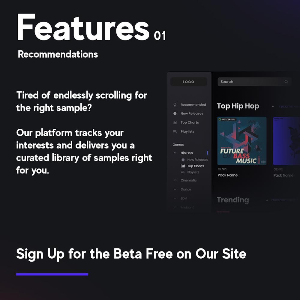 audular's tweet photo. Take A Load Off With Audular 

No longer do you have to endlessly scroll.

We’ll track your genre and interests and curate you a library of samples perfect for you.

Sign up at https://t.co/GKbG0d3kpc

#audular #producer https://t.co/6uNJHvIhLk