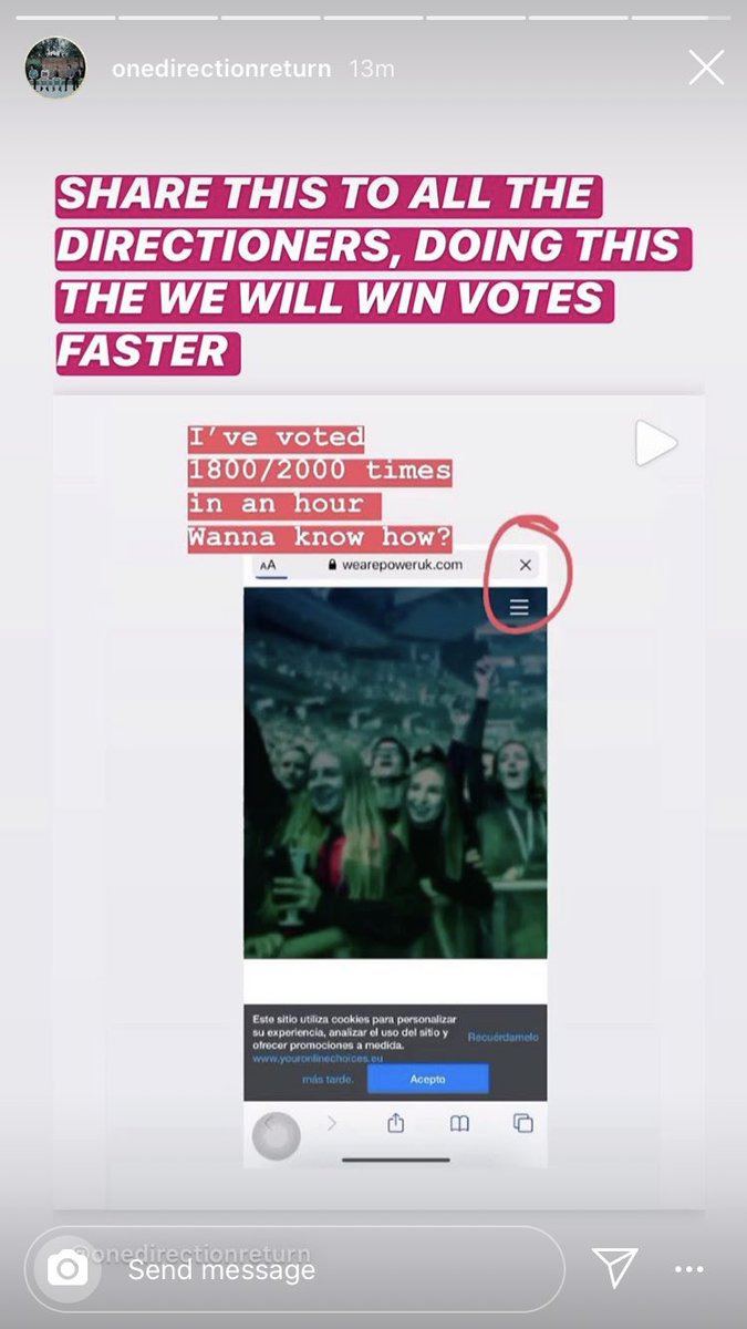 itsemilytpwk's tweet photo. https://t.co/D9UdPTf8FM <- VOTE HERE. WE HAVE TO WIN. WE ARE THE BEST FANS OF THE BEST BAND IN THE WORLD❤️ #thankyouonedirection #1Disthebestthingofourlives #thanksforeverything1d #ModestlsOverParty https://t.co/UXZ5gLw8V2