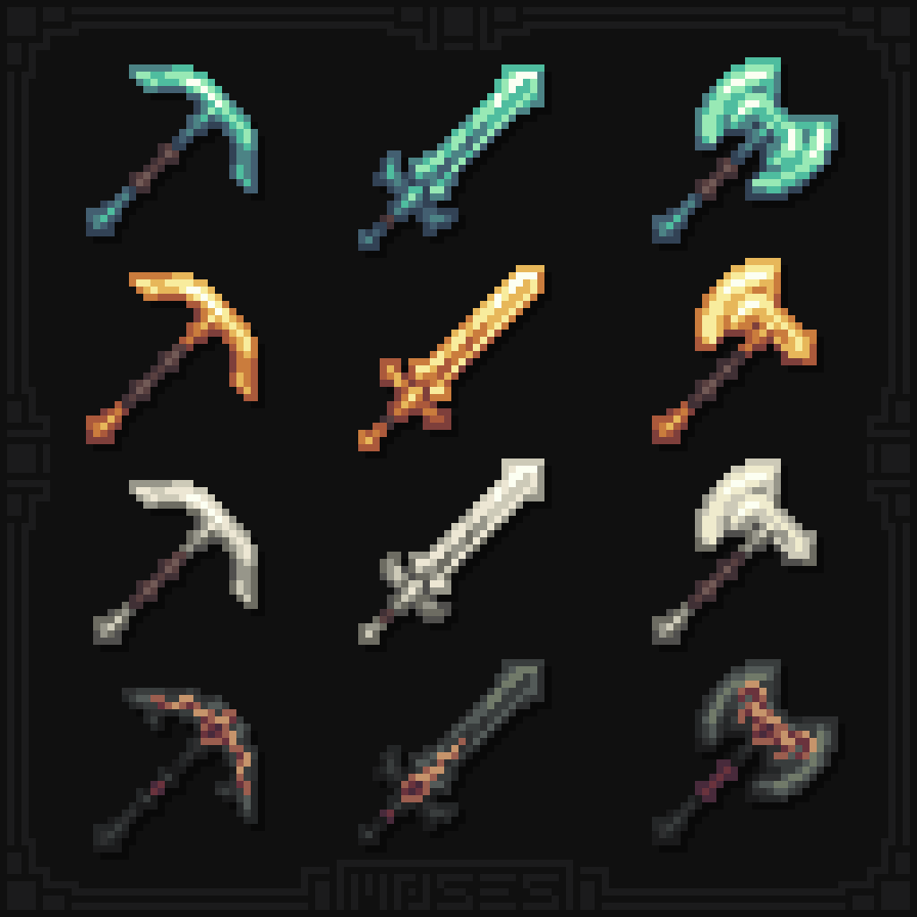 some 32x tools i made for fun idk if ill make them a pack doe

ops? likes and rts are appreciated <3

#pixelart #minecraft #resourcepack #aseprite