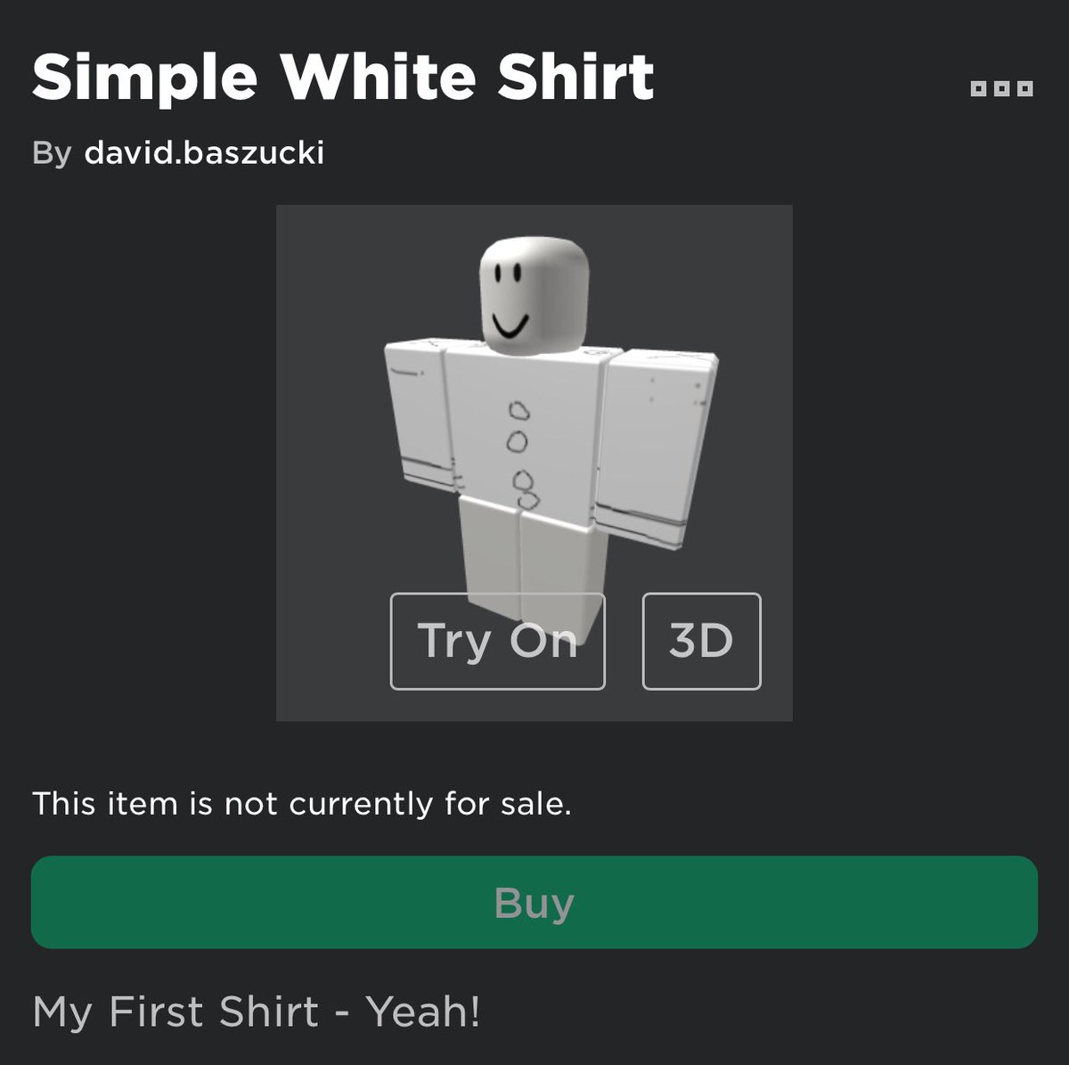 News Roblox On Twitter The First Ever Shirt On Roblox Has Been