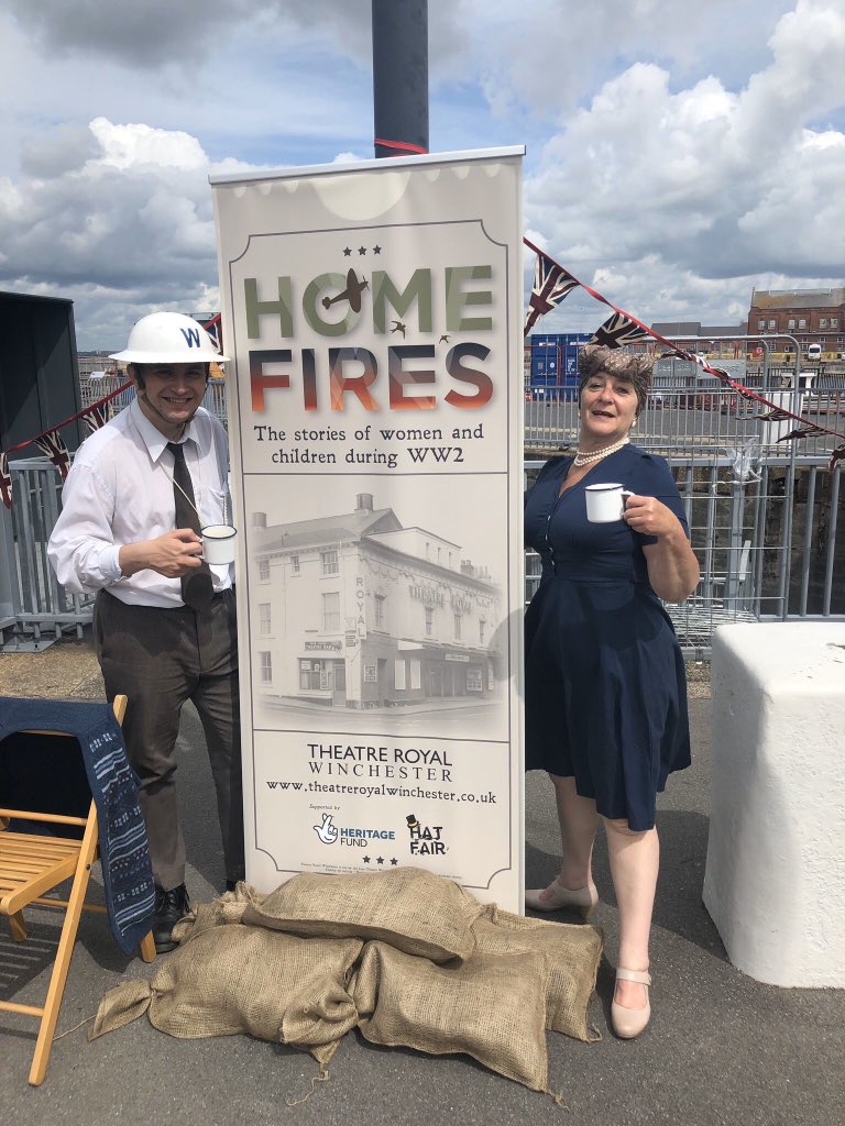 SaraNRadio's tweet photo. Hear about the Virtual VE Day Party put on by Historical Huzzahs, the people  who bring history to life, on my VE Day Celebrations and Memories show 8pm Friday.  Interview with @Martin_Jakeman, MC for the event.  Preview on @JoshDoddRadio Friday breakfast show. All on @WinchRadio https://t.co/mO9DfTqZ7Z