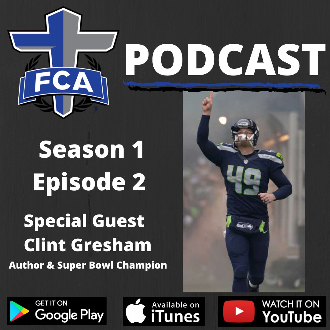 EI_FCA's tweet photo. FCA Podcast Episode 2 is LIVE with very special guest @Gresh49 - as he dives into identity in Christ, his story of faith, and the heart behind his book "Becoming" 
Watch and Listen here ----> https://t.co/gJGt8OPyGX https://t.co/xPzF8R0Dbk