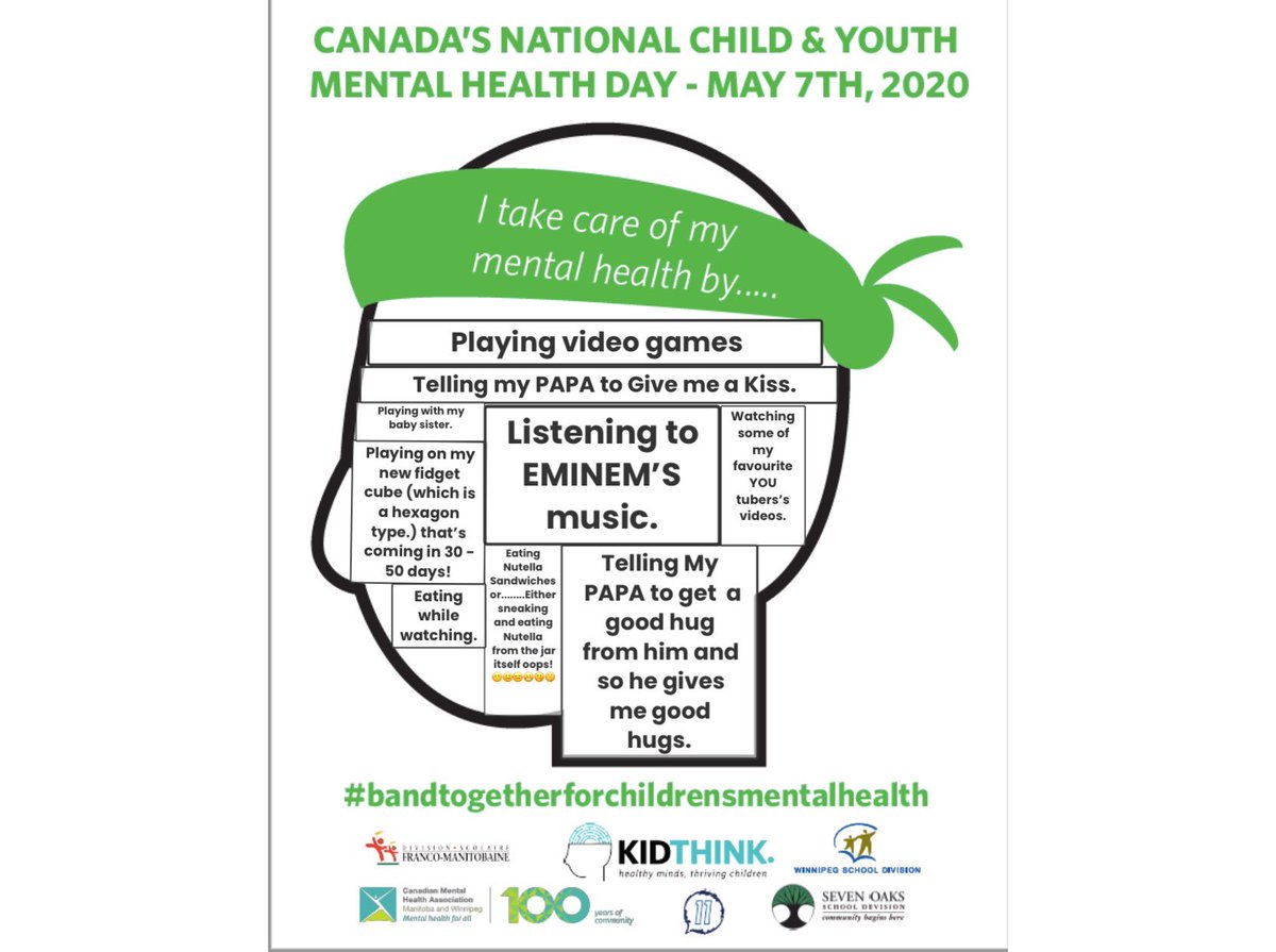 More amazing kids from <a href="/LordSelkirkWSD/">Lord Selkirk School</a> celebrating the wonderful ways that they take care of their mental health! We love and miss these kiddos so much! #wsdhealthminds #bandtogetherforchildrensmentalhealth  #LSCougarsHealthyMinds