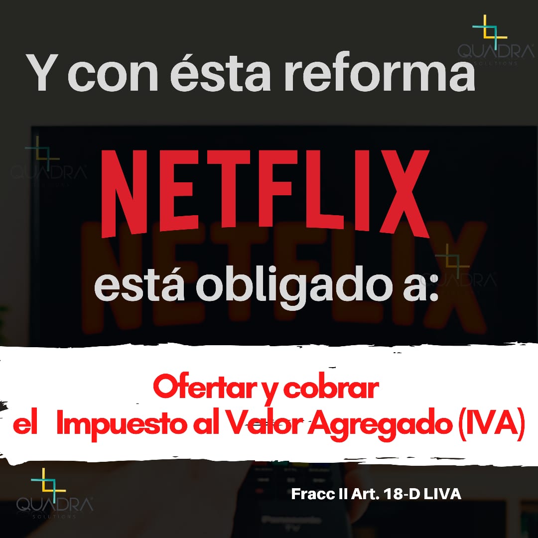 Quadra_S_'s tweet photo. ¿Por qué #Netflix aumentará con el 16% de IVA?
#AprendoConQS #MeInformoConQS https://t.co/uvtoSjbWtY