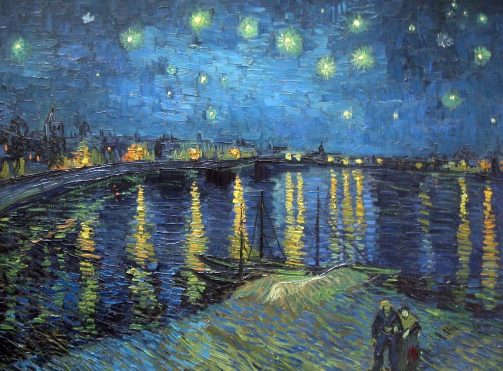 feuilleblanche_'s tweet photo. 🎨 La Nuit Étoilée, Arles -Van Gogh, 1888.
.
Les effets de nuit habitent les pensées de Van Gogh. Il faut être amoureux de lumière et d’étoiles pour garder les yeux fixés au ciel.
#feuillesblanches #culture #art #peinture #paintings #vangogh #lanuitétoilée #arles #lumière https://t.co/i1Lvrl2CH3