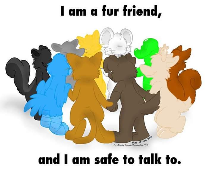 ChandraLee13's tweet photo. Found this in my facebook feed earlier and thought I should share it here. I am a fur friend and a fur. No judgement, no bullying. #furry https://t.co/bQ1vVPBoyS