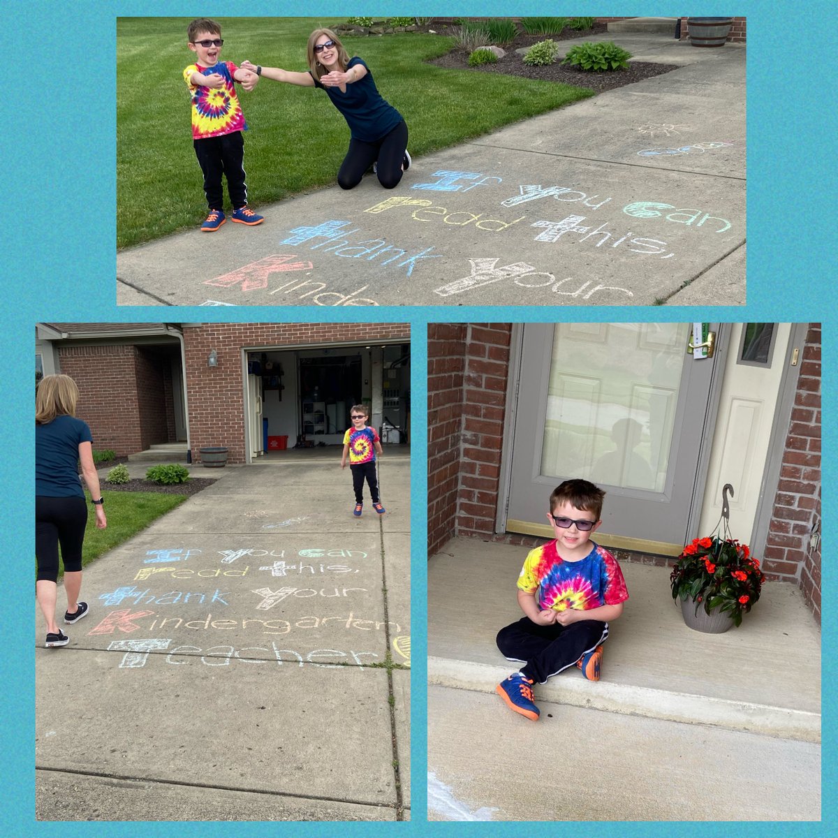 ROEofficeMick's tweet photo. Teacher Appreciation done right! 
When your Mom works at your school, and knows where your teacher lives....
“If you can read this, thank a kindergarten teacher!” 
Thank you for EVERYTHING, Michele Mylcraine. The small things did not go unnoticed. 
#wearewayne
#robeyrockets https://t.co/Z7ltvETV3K