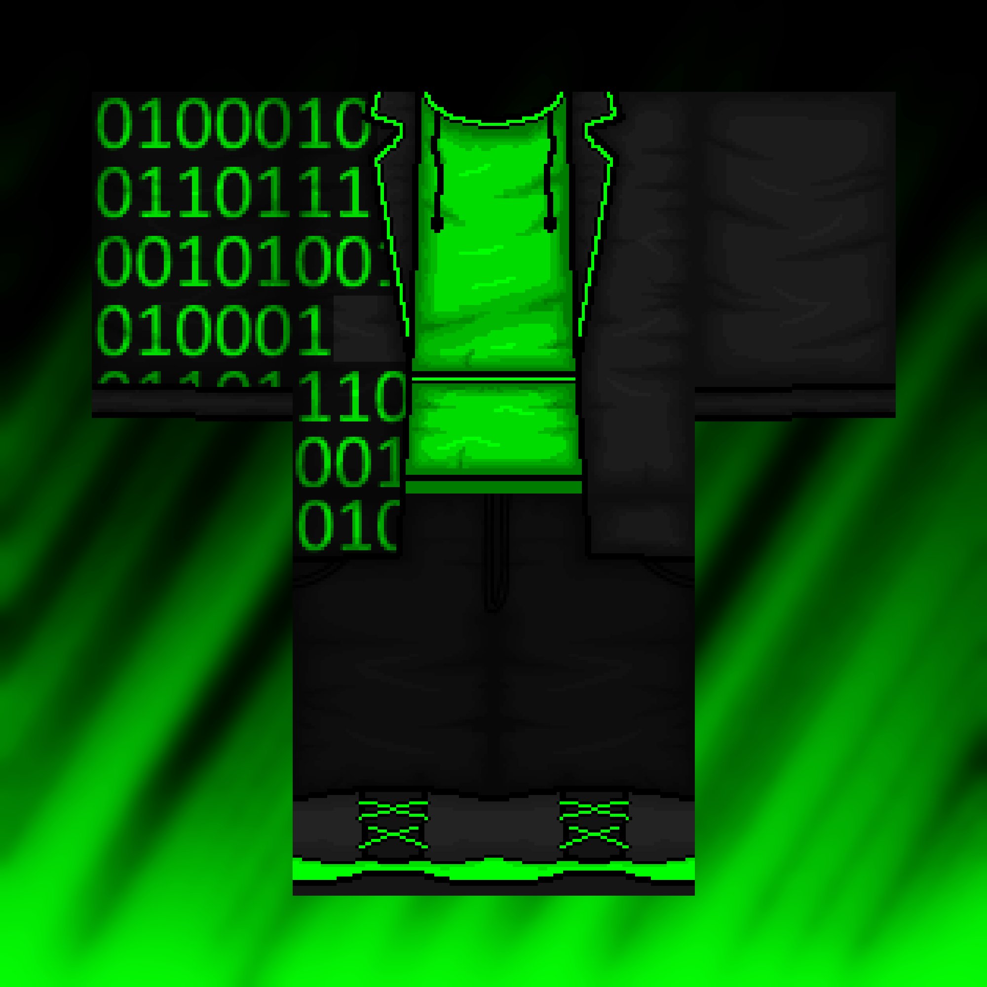 Green Sweatshirt Template with a Muzzle and Pant for Roblox - Mediamodifier