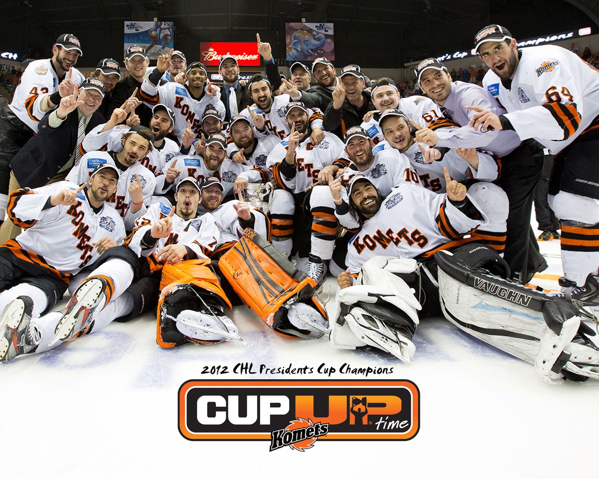 Throw Back Thursday: 8 years ago to this day, Komets were the 2012 CHL President's Cup Champions! 🏆🎉