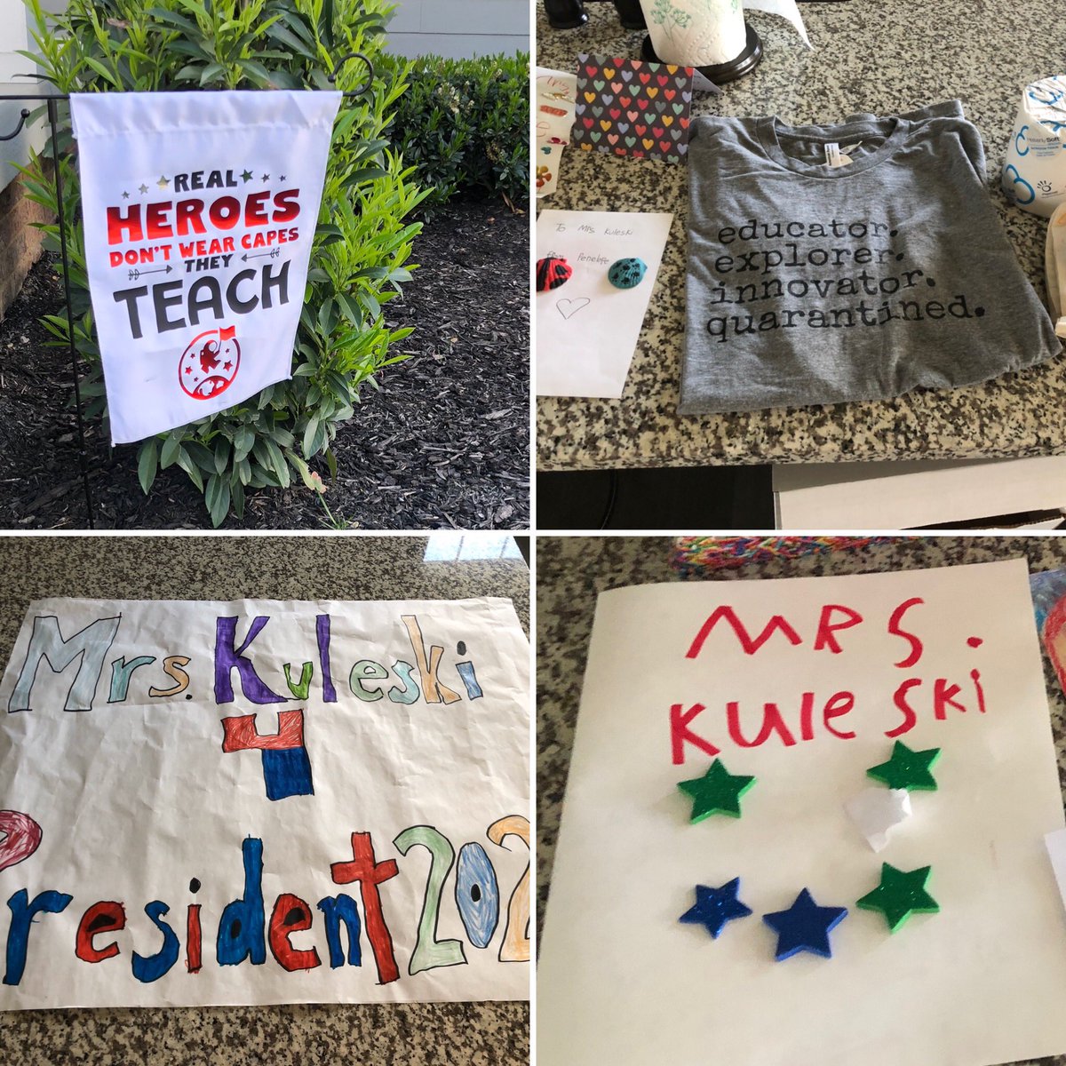 Thank you so much to the amazing families in my class and to <a href="/DiscoveryESPTA/">Discovery PTA</a>! I had the joy of seeing my explorers from a safe distance and was completely surprised! I am forever grateful! Thank you for making the drive and for the thoughtful gifts.