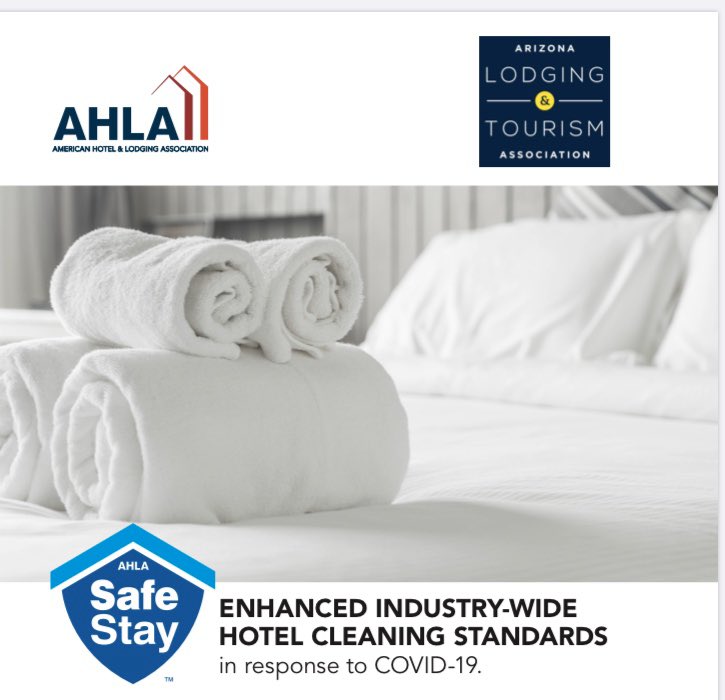 _AZLTA_'s tweet photo. .@AHLA’s #SafeStay initiative helps ensure guests and employees are confident in the cleanliness and safety of Arizona hotels once travel resumes. #AZSafe
Read more @USATODAY https://t.co/evfDByvnYm https://t.co/DCTVVaUFUr