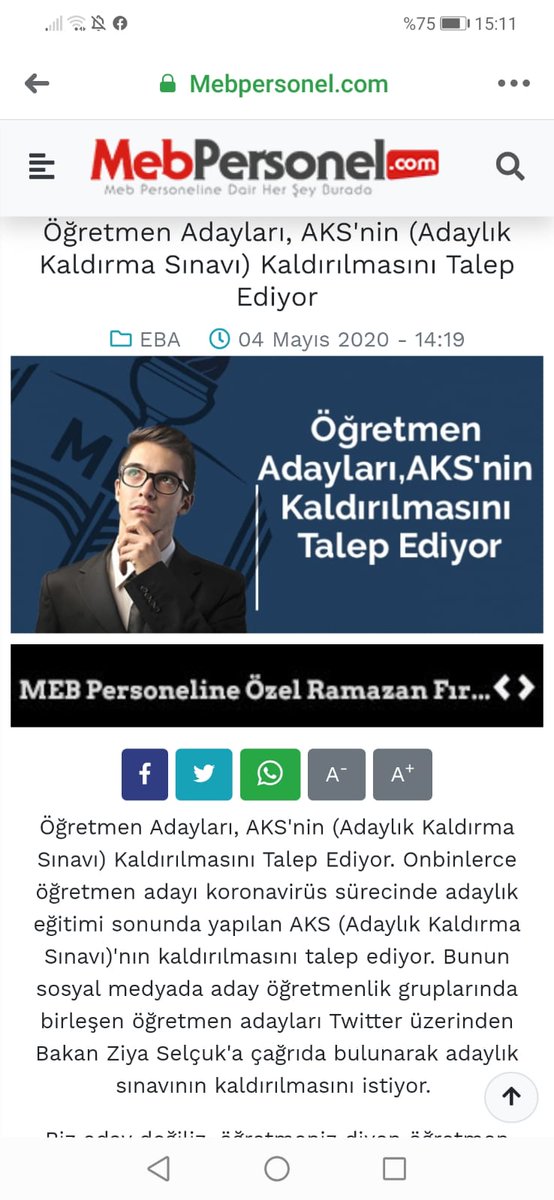 OzcanBeyaztas's tweet photo. MebAdaylık SınavıKalksın https://t.co/78bESAxBf5