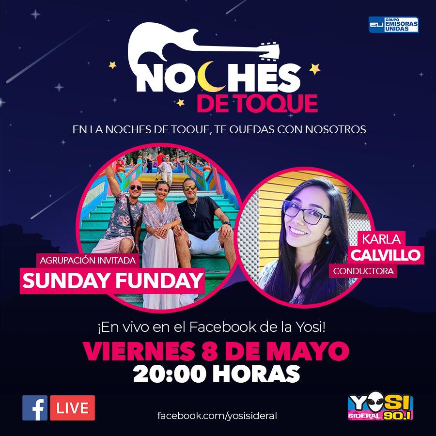 Mañana no se pueden perder #SundayFunday en #NochesDeToque con su anfitriona <a href="/KarlaCalvillo/">Karla Calvillo</a>, va estar en todo!!! (GDL)