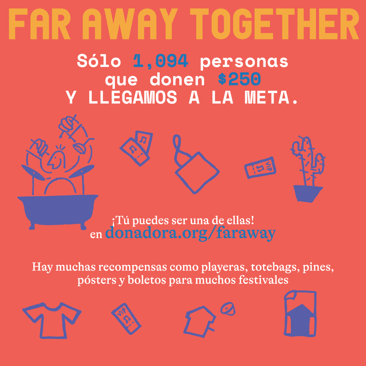 La industria del entretenimiento en vivo ha sido una de las más afectadas por la contingencia.

#FarAwayFest busca ayudar a los músicos y su staff que durante 27 días llevaron música a nuestras casas

Quedan 11 días para donar, apoya con cualquier monto en donadora.org/faraway