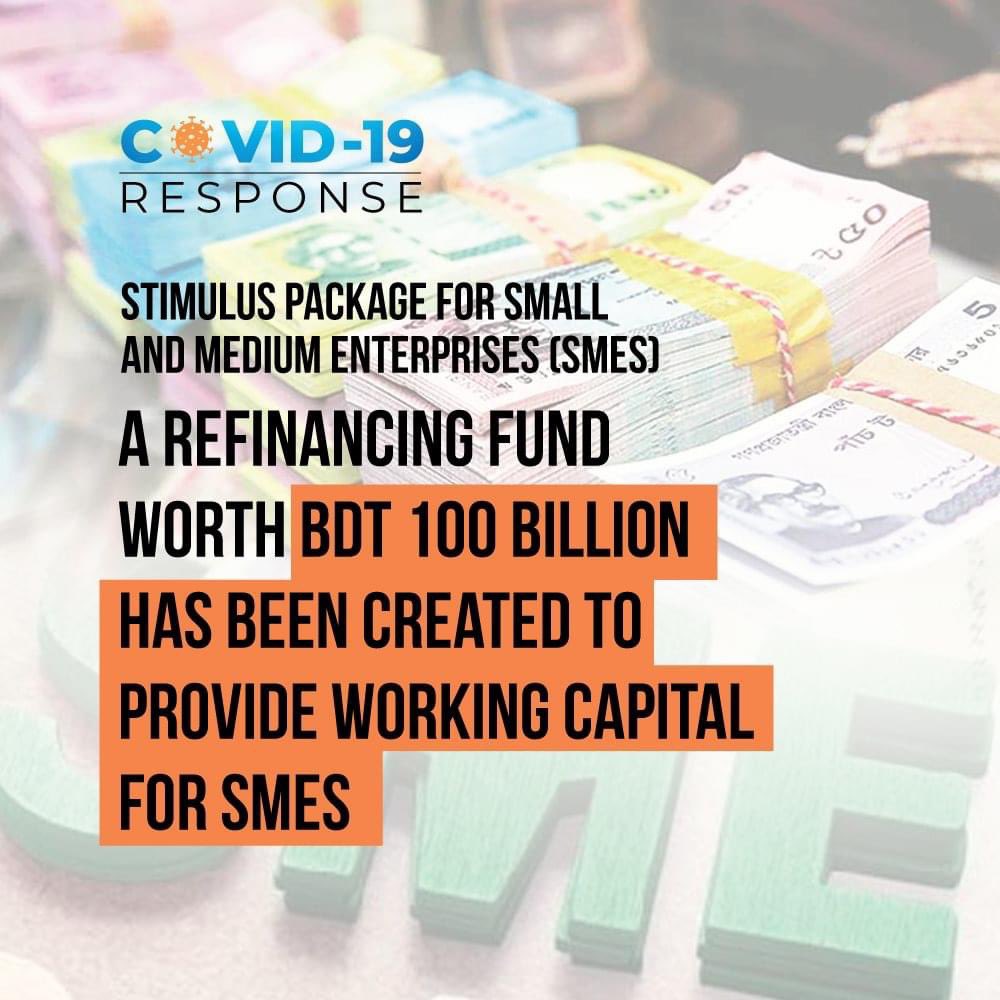 ashek_rahman's tweet photo. The 'shock absorbing capacity' of the #SMEs is very thin.Without well crafted #stimulus, impossible for many of them to bounce back. Concessional #financing, tax reduction &amp; grants, and #DigitalTransformation are few suggested way forward. @BangladeshBank @fbccibd #SMEFoundation https://t.co/O423kGlOqV