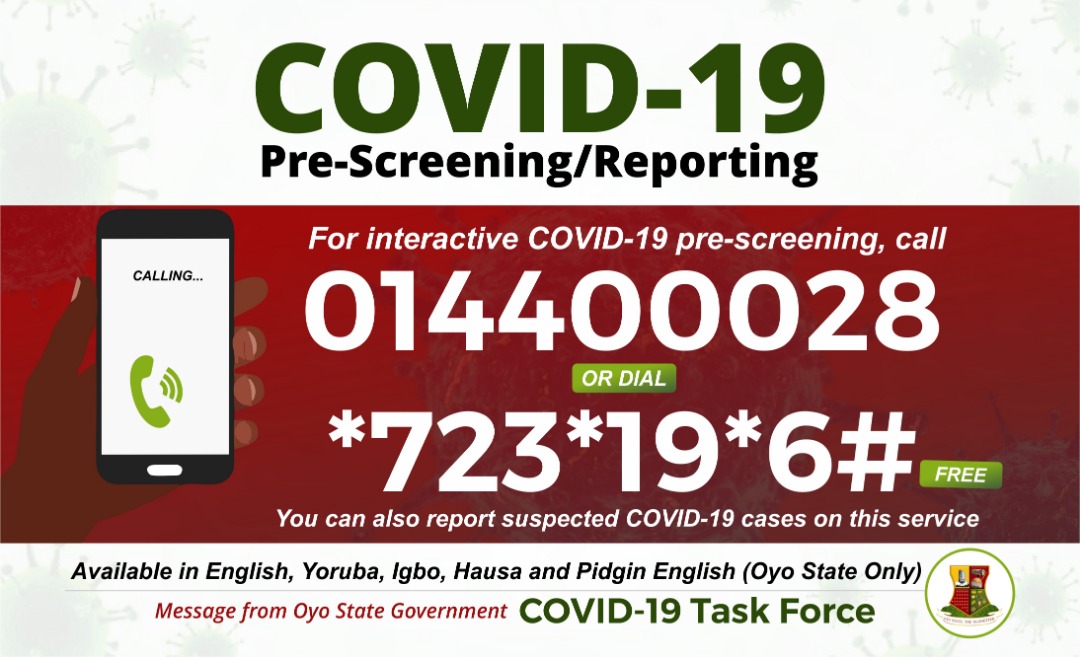 seyimakinde's tweet photo. OYO STATE COVID-19 TASK FORCE UPDATE (MAY 07, 2020)

1. One confirmed #COVID_19 patient has received their second negative test result and is now free from the virus. This brings the number of discharged cases in Oyo State to fourteen. https://t.co/VeUsGktPES