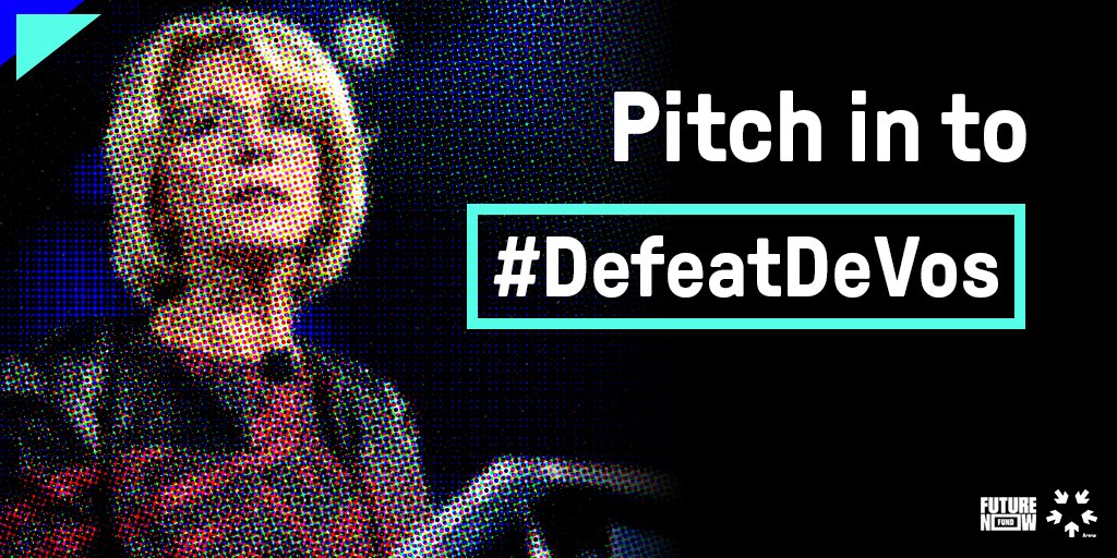 arenasummit's tweet photo. In April, Michigan House Republicans reported having the biggest fundraising lead over Democrats to start an election year in at least two decades, largely thanks to the DeVos family. Pitch in to #DefeatDeVos so Dems can compete on a level playing field. https://t.co/39f0lDJgde https://t.co/ACkwBtkzTK