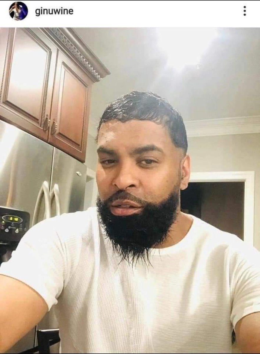 Ginuwine got a wet Furby on his chin complete w/ the afterbirth fade