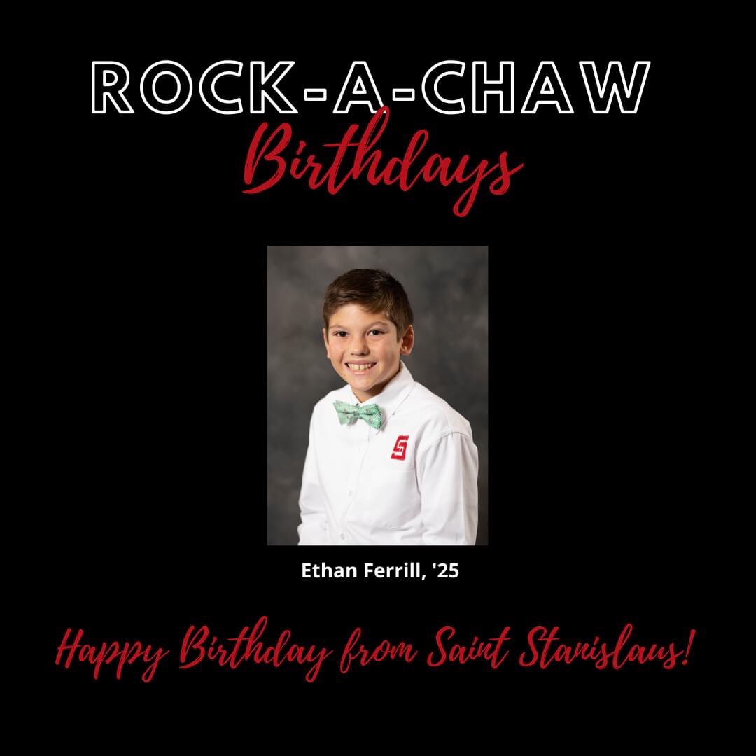 StanislausRocks's tweet photo. Today is the birthday of Ethan Ferrill! We hope you had a great day, Ethan! #SSCStrong #RockStrong https://t.co/hdncPMbCGY