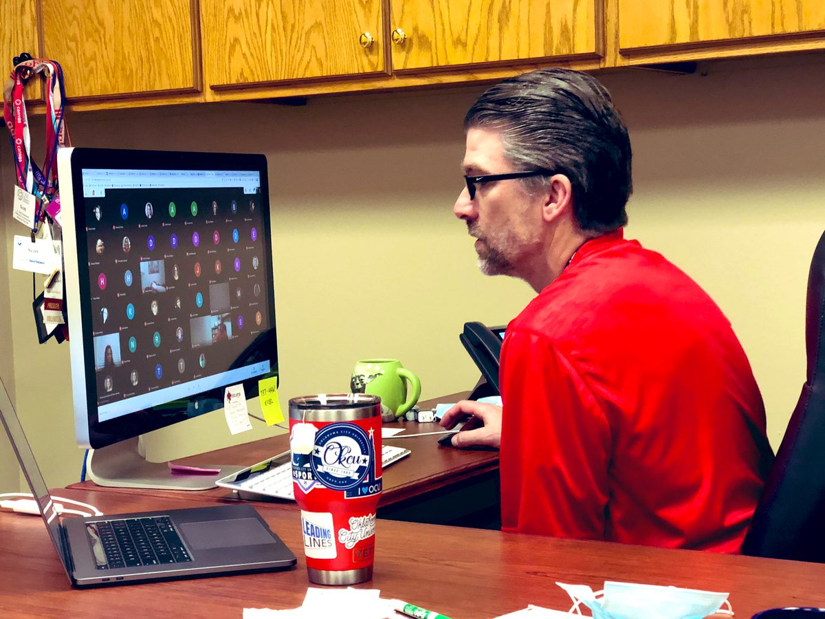 CordellEhrich's tweet photo. This guy. Seriously impressive! @TeachFromHere has been on the go from the second he joined the #mdpurpose team. He and Haley Sloop have been training around 900 Ts a day!! Also, he’s killin’ it! #oklaed https://t.co/UcnvvWN8lr