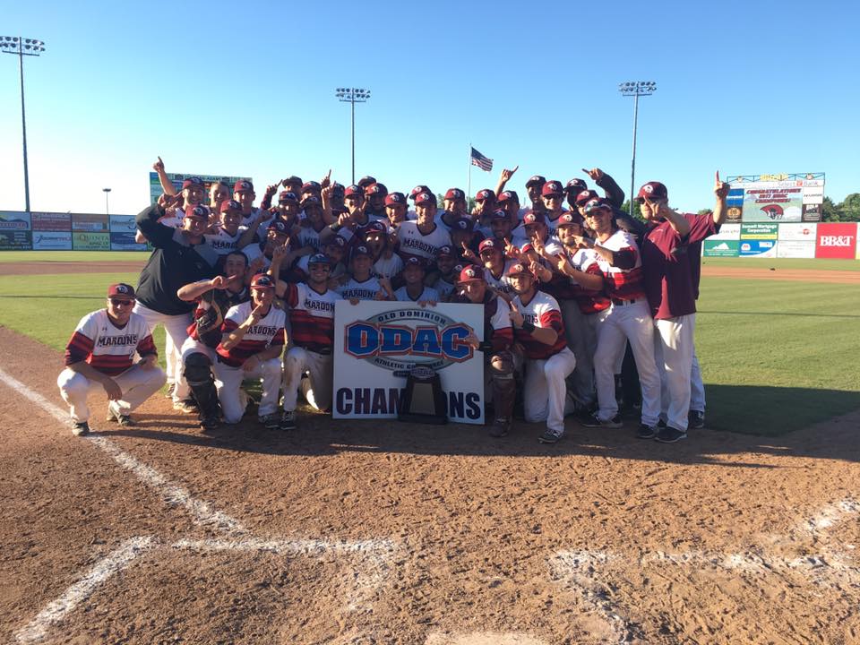 RCmaroons's tweet photo. Throwback to three years ago today when @RoanokeBaseball captured the @odacathletics championship! https://t.co/FigipqP4Mm
