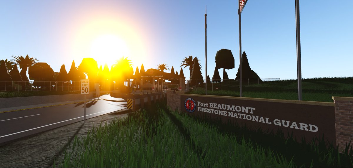 Developingtheblue On Twitter Fort Beaumont Is Already Looking Amazing Roblox Robloxdev - firestone national guard fort beaumont roblox
