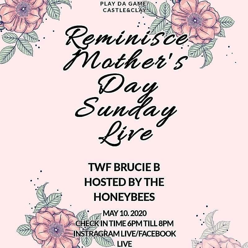 pdg_themovement's tweet photo. Mother's Day Edition of #reminiscesundays this weekend on FB/IG Live. @twfbrucieb 6pm-8pm. #4thquarterboyz #playdagame https://t.co/QGwwnodbVQ