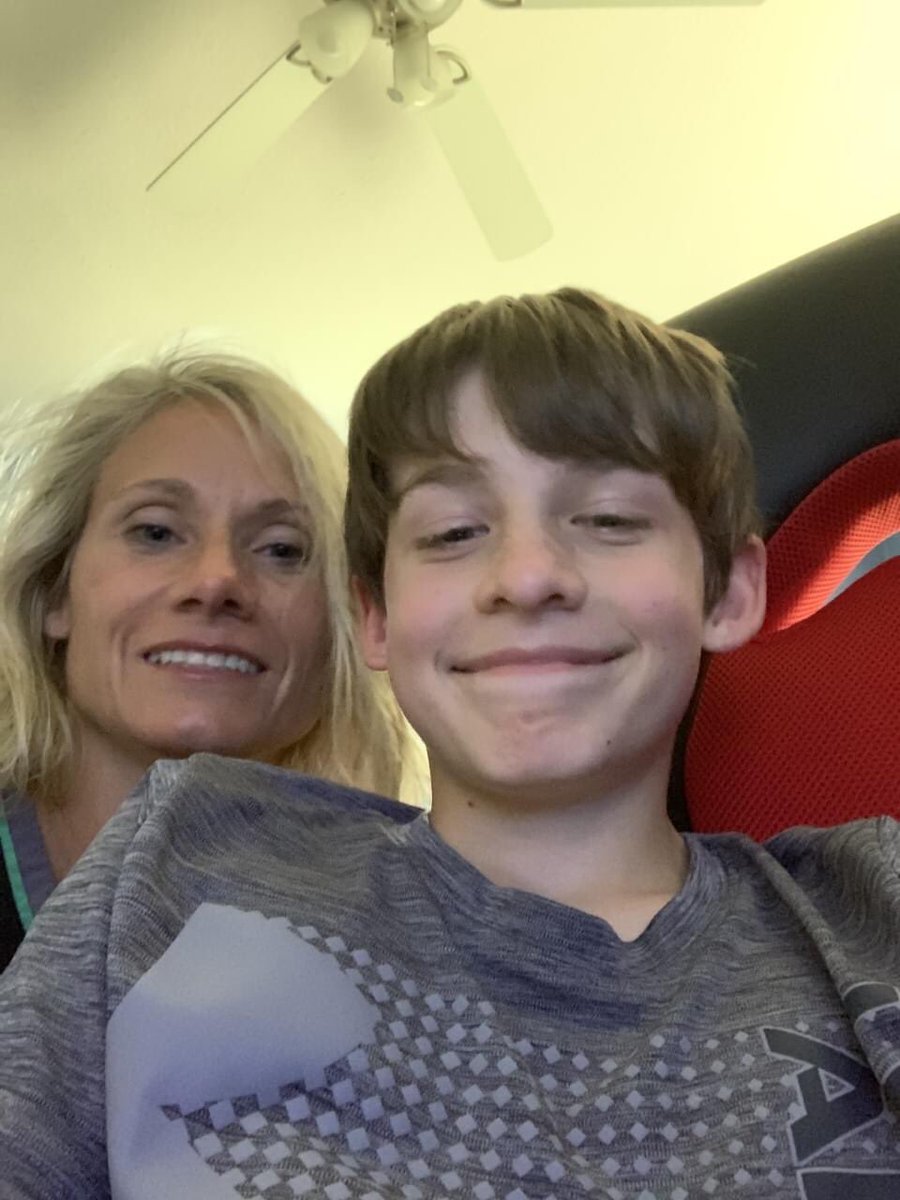 AikenSchool's tweet photo. Great 'Selfie With Your Sub' photo from Explorer Jake Hammonds and his mom. AIS parents/guardians are doing a great job being substitute teachers during this time of distance learning. We appreciate you all!! π₯° #AISproud #AISstrong #AISlovesourparentsandstudents https://t.co/6nqP2rv4wx