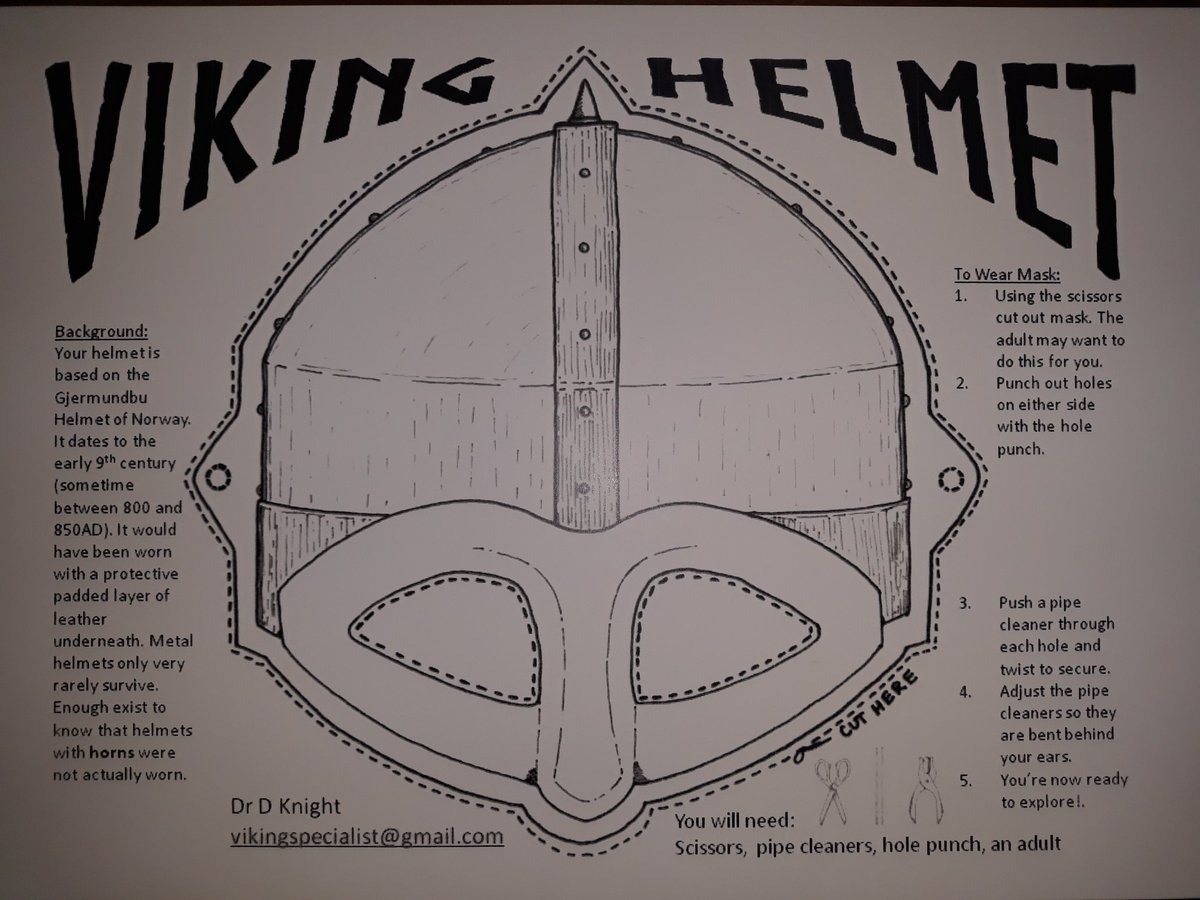 DayannaKnight's tweet photo. Tomorrow's live coloring will involve this wearable helmet. @Tweetistorian #VikingColoring #MedievalTwitter https://t.co/kFYF05jAtk