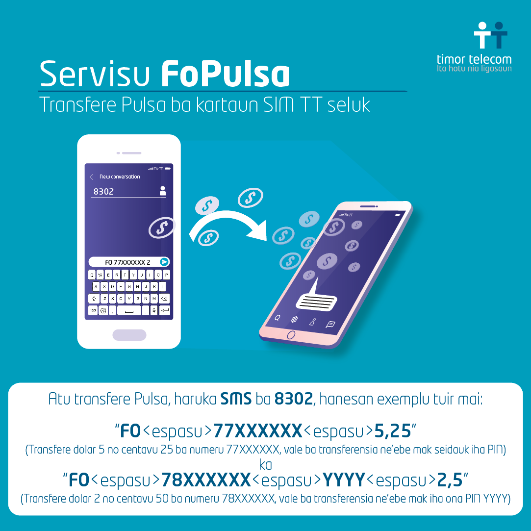Ho servisu FoPulsa ita bele transfere pulsa ba kualker númeru Timor ...