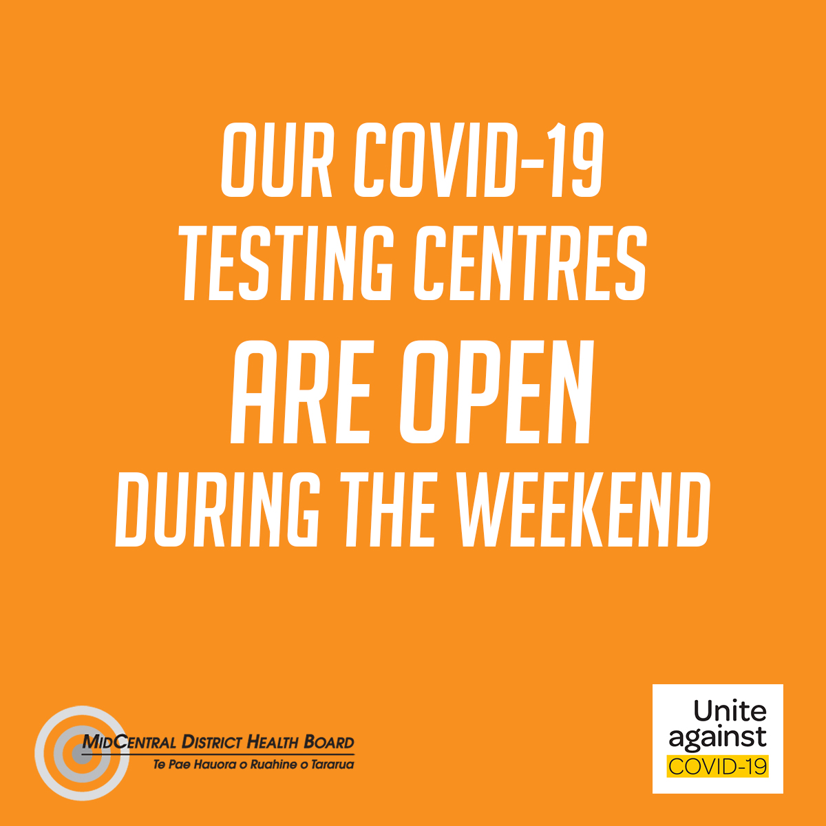 If you have any symptoms related to cold or flu, even if you think it's just a winter sniffle, then you need to get tested for COVID-19.
Please call Healthline on 0800 358 5453 to get an appointment for testing. For more information, visit our website: ow.ly/UybF50zAq0Y