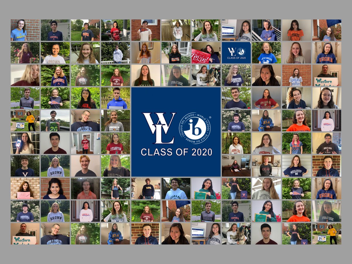 WLHSIBProgram's tweet photo. Here's what we have so far!! So proud of WL IB Class of 2020! What a remarkable group. With so much uncertainty in our world, we can feel certain that these young people will do amazing things! @WLHSPrincipal @GeneralsPride @APSVirginia @APS_SecondaryEd https://t.co/h0CQ0FSQBd