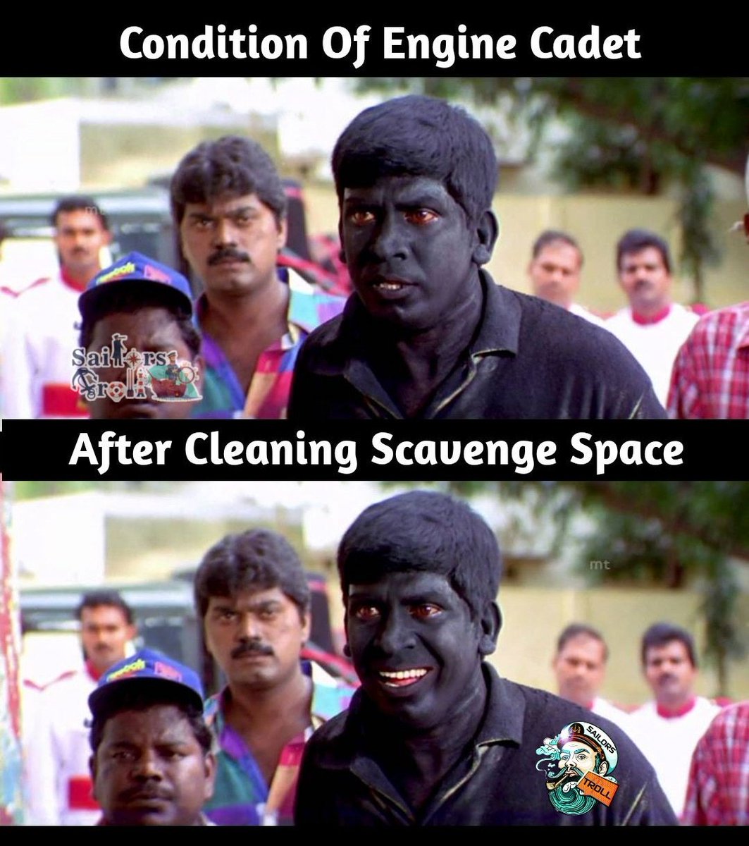 Sailors_troll's tweet photo. Condition Of Engine cadets Onboard 😂😂😂 Tag a cadet Follow us on Fb &amp; Insta @sailors_troll 
#enginecadet #marineengineers #marineengineering #maritimo #marinhamercante #filipinoseaman #lifeatsea #shiplife #marinelife #merchantnavy #sailorstroll #merchantships #coolmariners https://t.co/e3siUtEinm