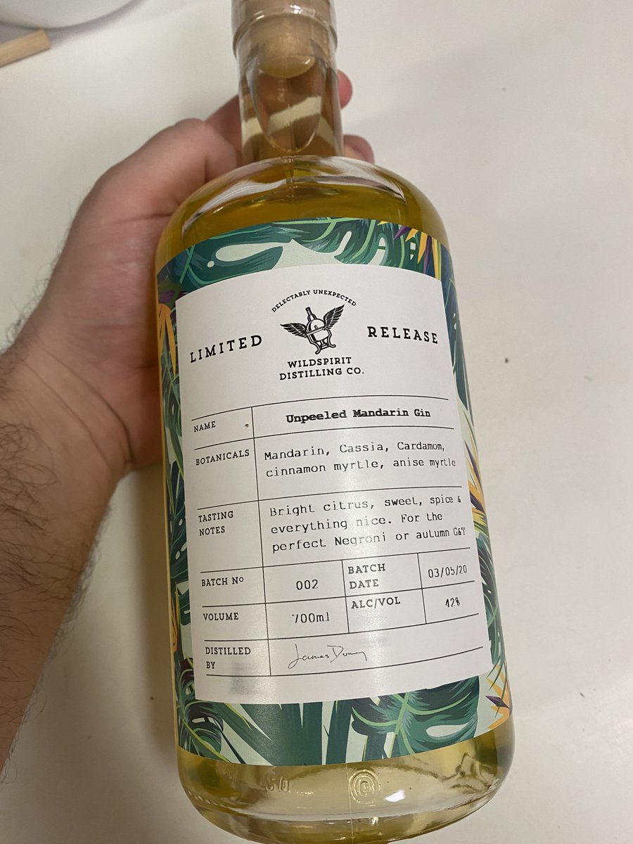 Oh happy days!

My bottle of Mandarin <a href="/wildspiritgin/">Wildspirit Distilling Co</a> just arrived!