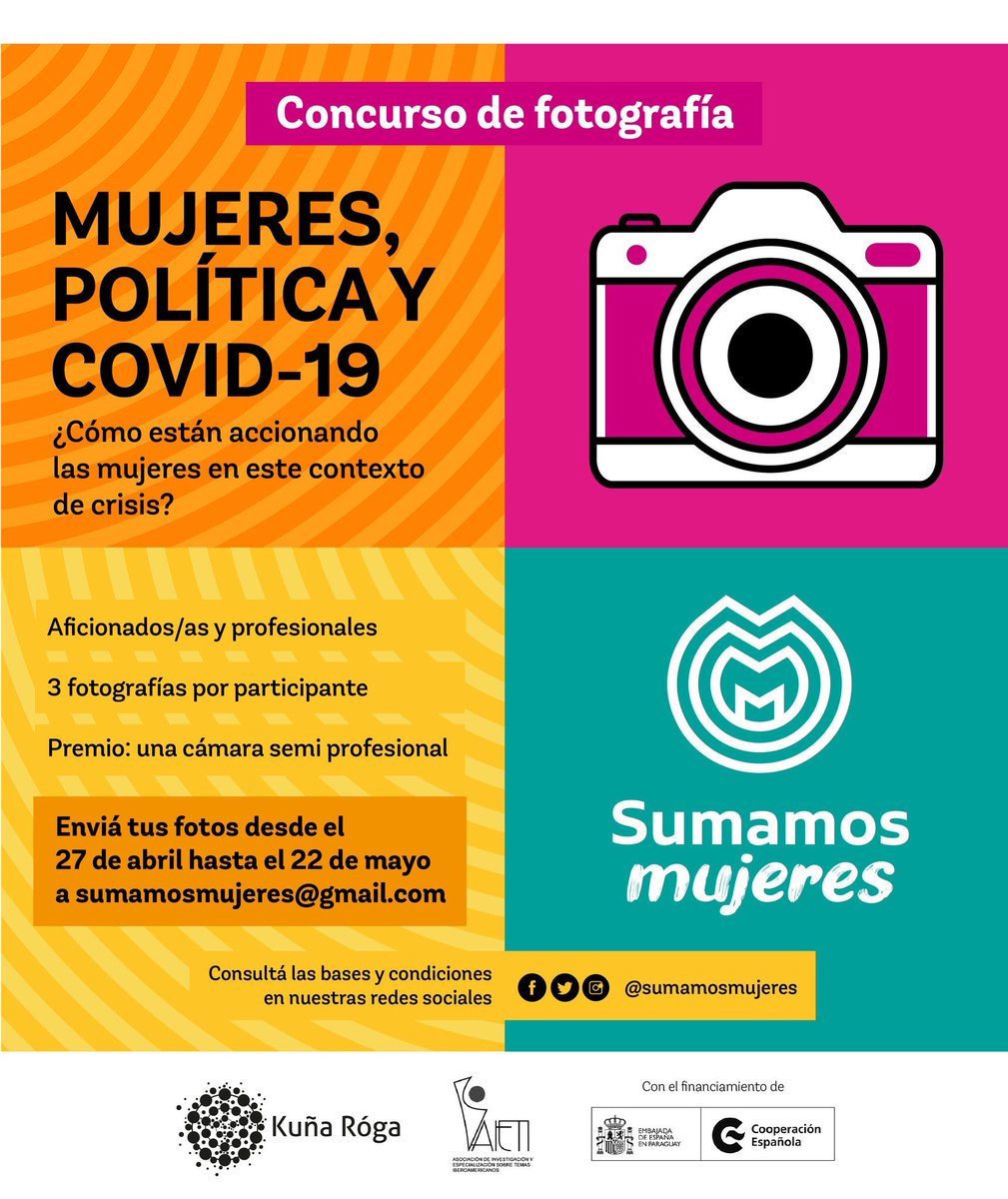 sumamosderechos's tweet photo. 📸 Queremos conocer y visibilizar a las mujeres que se organizan y articulan, desde lo comunitario y lo político, para hacer frente a la crisis del COVID-19. ¿Tenés una historia para contarnos? 

Leé acá las bases y condiciones
 👉🏼 https://t.co/LPjH7zjfrO https://t.co/AVXpCkFOhn