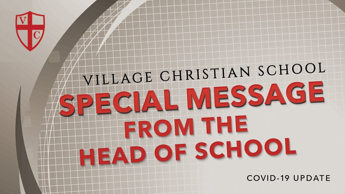 VCSCrusaders's tweet photo. SPECIAL MESSAGE FROM THE HEAD OF SCHOOL
Please watch this week's video update for important information on campus closures, fall plans, and teacher appreciation.
VIDEO
https://t.co/z1fp372fjg
We are so thankful for this community!
_____
#VCSFamily #VCS70Years #CRUNITED https://t.co/HnonRdLEhz