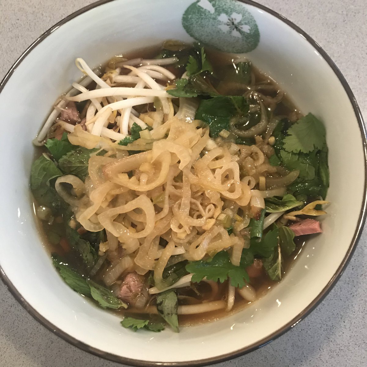 TQPurdon's tweet photo. #Day56 Beef Pho with left over Christmas ‘19 prime rib. @CarmenMillerND is #ZeeBest #PurdonNation https://t.co/6thoHAvk5e