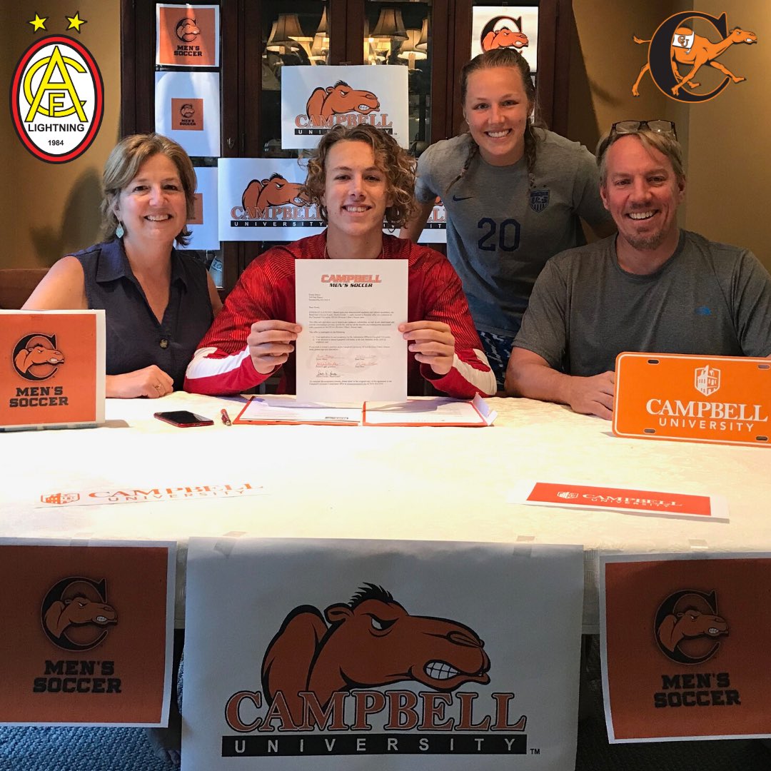 AFC_Lightning's tweet photo. We are proud to announce that Owen Mikoy from our 2001 Boys Gold team has signed his letter of intent to Campbell University. Congratulations Owen, we are proud of you! We wish you the best with @GoCamelsMSOC
⚡️⚽️🎓
#AFCcommitstocollege
#AFCisproudofyou
#afclightning https://t.co/hXiy7rk2hz