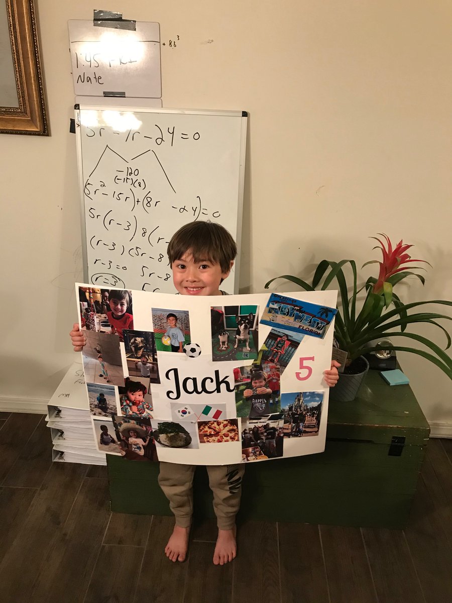 Jack missed out on student of the week this year in kindergarten. Never fear... he gets to do it virtually! <a href="/PtBoroSchools/">Point Pleasant Schools</a>